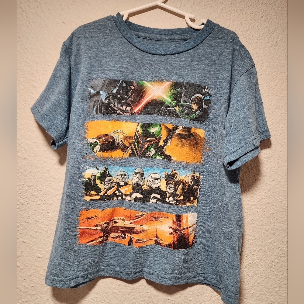 Kids Star Wars Darth Vader, Skywalker, Boba Fett, Storm Trooper, X-Wing T-Shirt